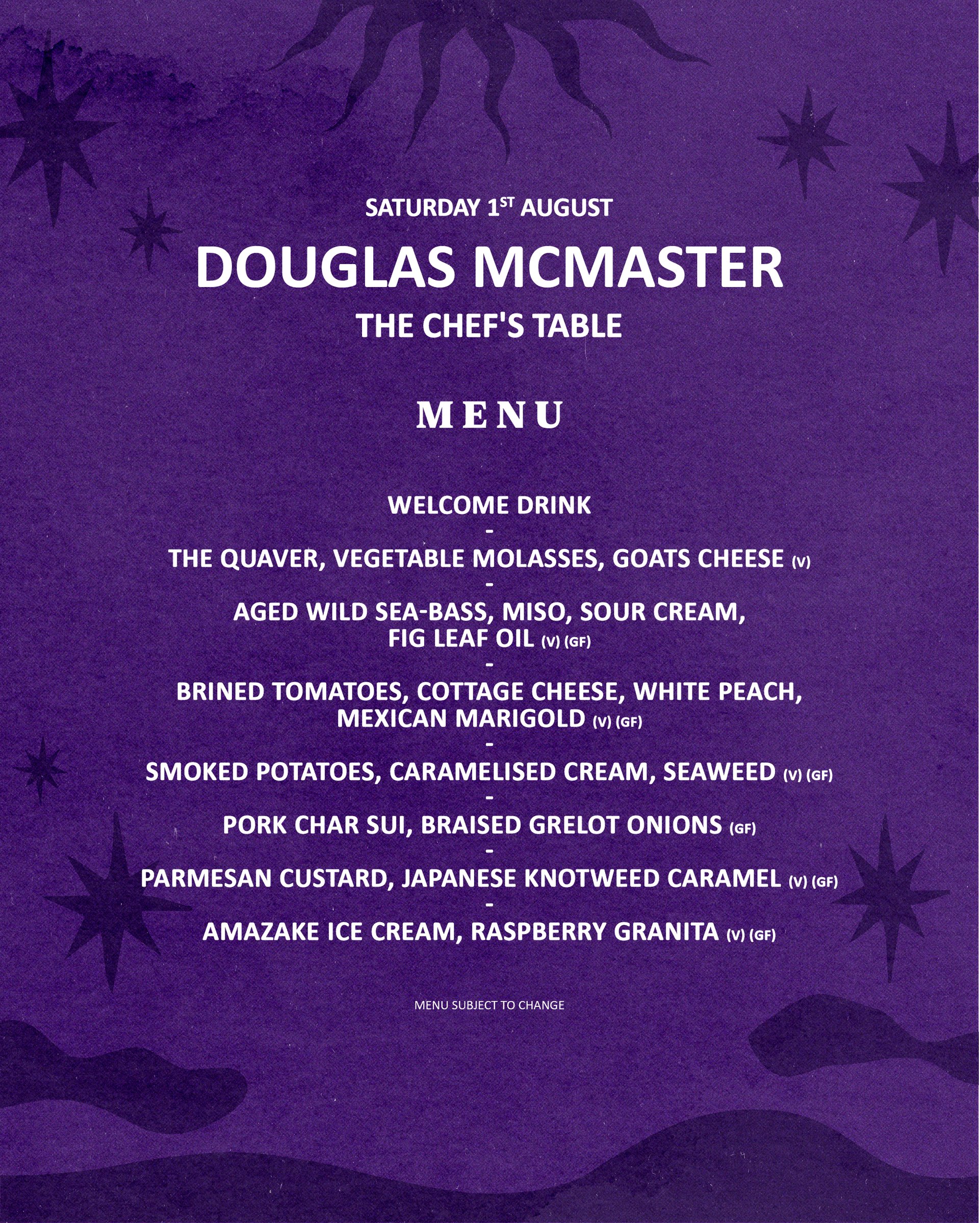 The Chef's Table - Menu Socials_Saturday Back 4x5 (Douglas McMaster)